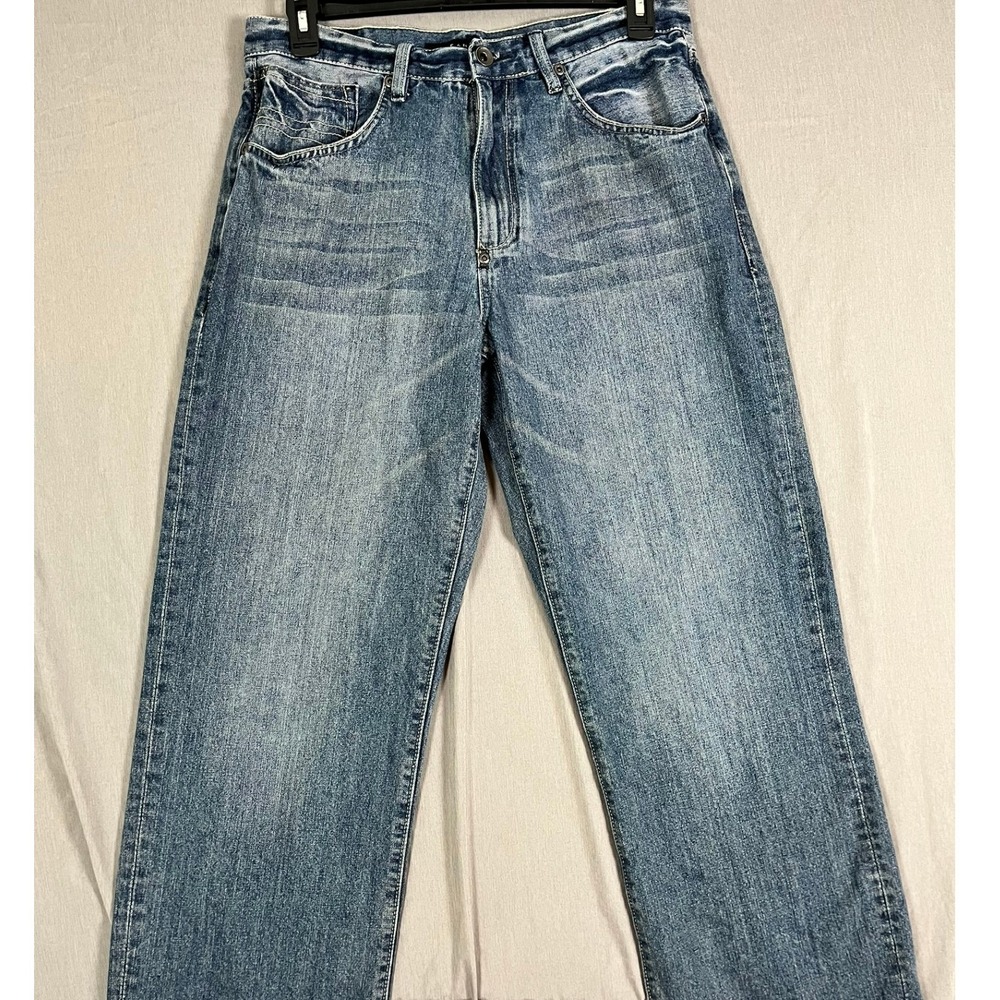 Y2K Sean John Jeans Mens 32x30 Garvey Blue Medium Wash Relaxed Straight EUC
